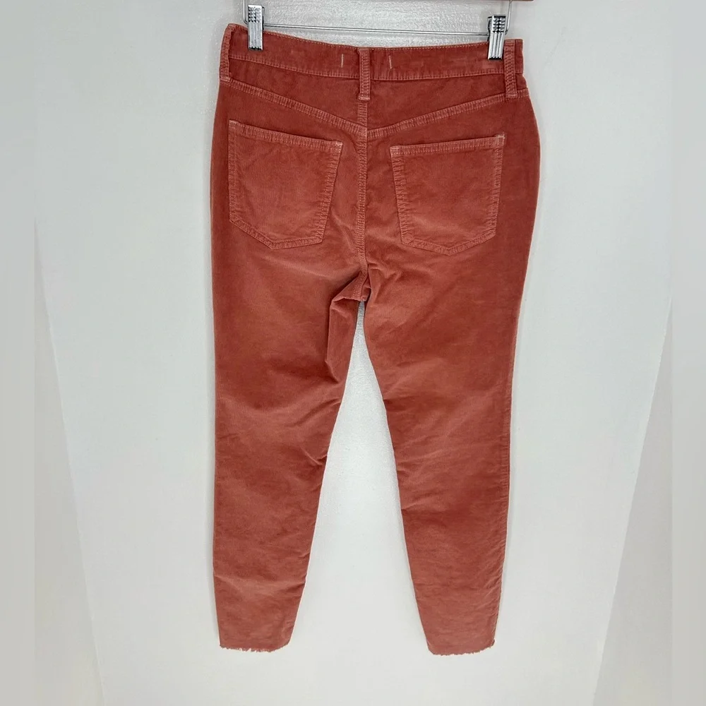 We the Free Corduroy Skinny Pant Size 27 Raw Hem Modern Mauve‎ Boho Chic Classic